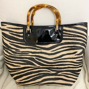 TALBOTS Animal Print Tote